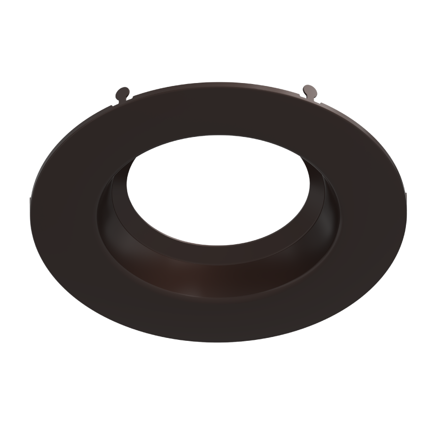 RAB Lighting Round Smooth Trim Insert for 6" Retrofit Downlights, Bronze, DLTRIM-R6RS-BRZ