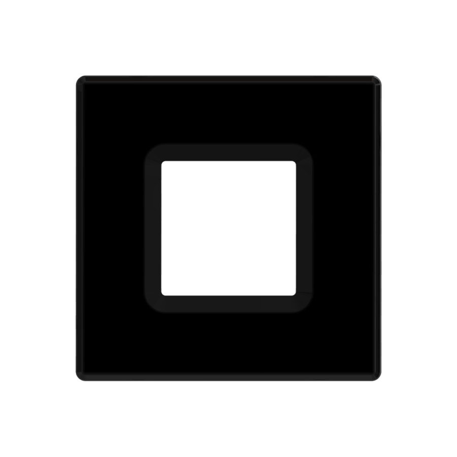RAB Lighting Wafer Downlight Trim, 4 In. Square Baffle, Black, DLTRIM/WFRL4S-BB
