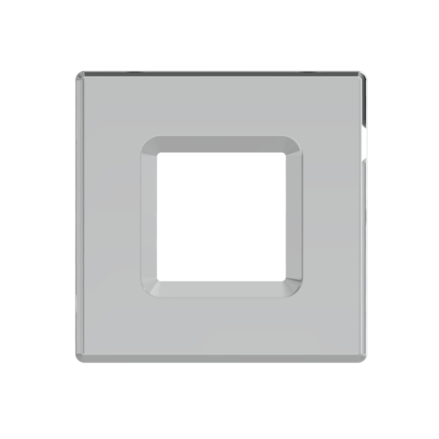 RAB Lighting Wafer Downlight Trim, 4 In. Square Baffle, Brushed Nickel, DLTRIM/WFRL4S-BNB
