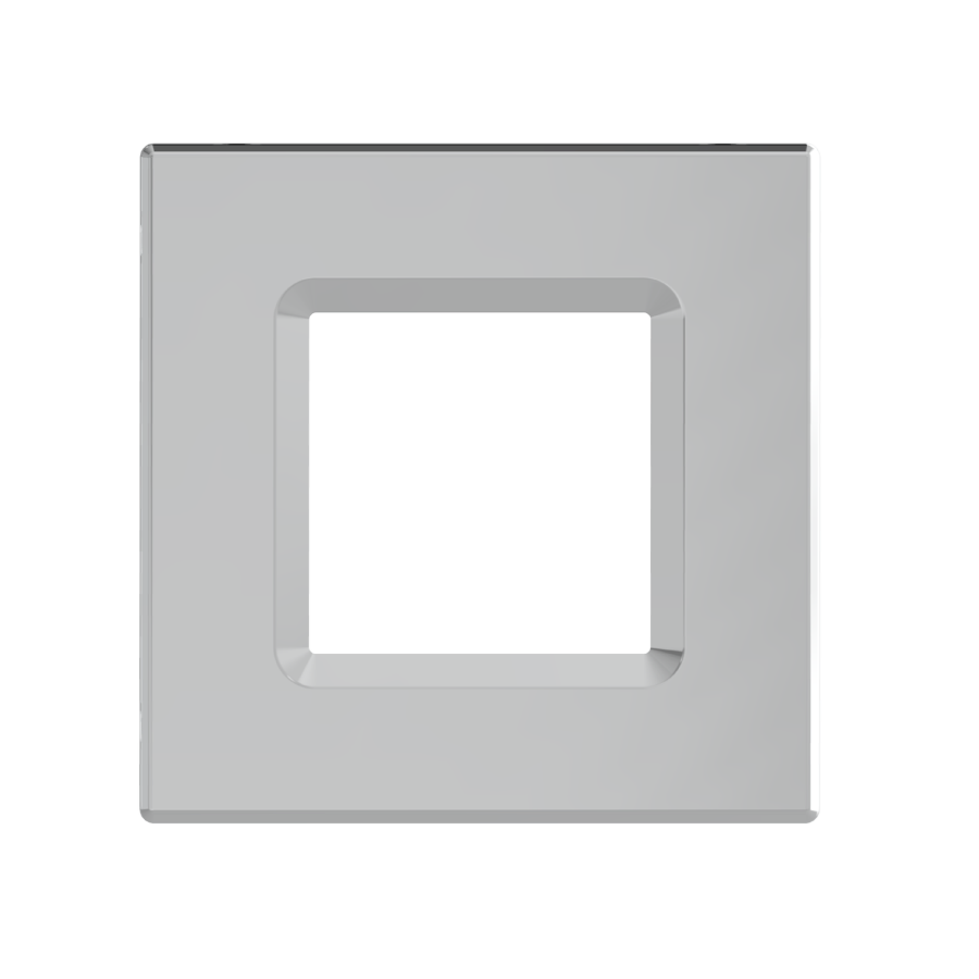 RAB Lighting WAFER 6 In. Square Trim, Baffle, Brushed Nickel, DLTRIM/WFRL6S-BNB