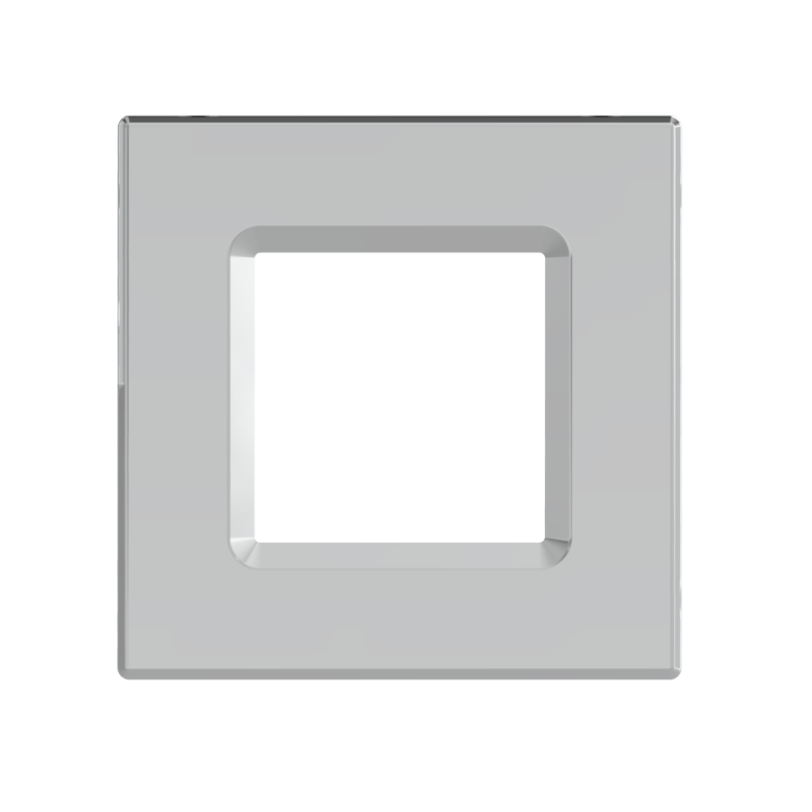 RAB Lighting WAFER 6 In. Square Trim, Smooth, Brushed Nickel, DLTRIM/WFRL6S-BNS