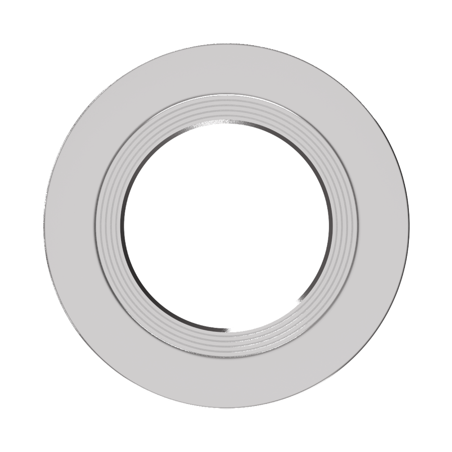 RAB Lighting Recessed Retrofit Downlight Trim, 4 In. Round Baffle, Brushed Nickel, DLTRIM/R4RB-BN-L