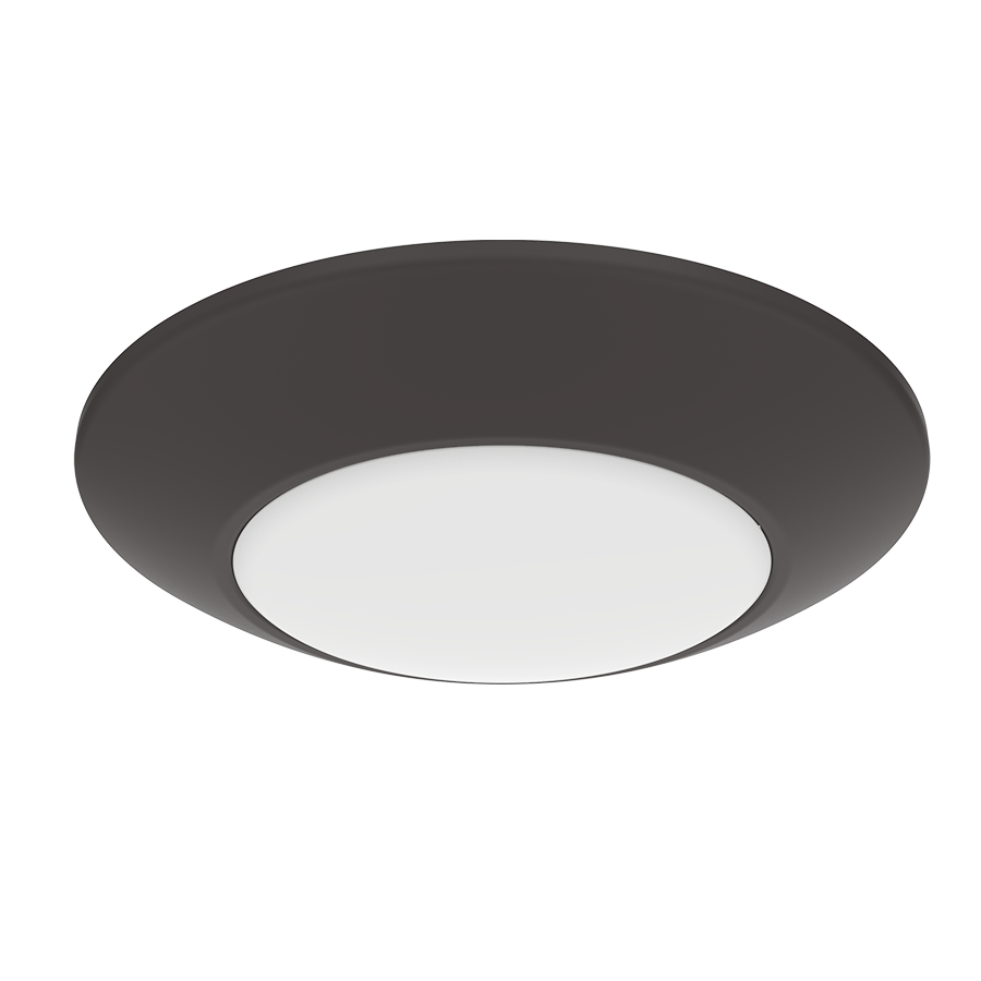RAB Lighting 12 Watt 4" Round Economy LED Surface Mount, Bronze, 3000K, 750 Lumens, 120V, DSK34-4R12930120BRS