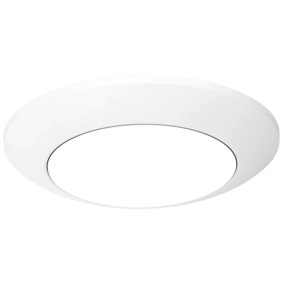 RAB Lighting DSK34 6" Round Economy LED Surface Mount, Lightcloud Blue, SmartShift, 15W, CCT Selectable, 1,100 Lumens, 120-277V, White, DSK34-6-LCB