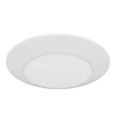 RAB Lighting 16.5 Watt 6" Round Economy LED Surface Mount, 4000K, 1,200 Lumens, 120V, DSK34-6R16.5940120WS