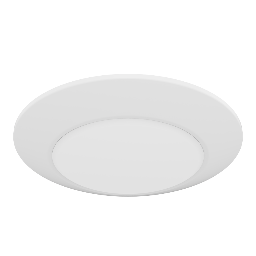 RAB Lighting 16.5 Watt 6" Round Economy LED Surface Mount, 4000K, 1,200 Lumens, 120V, DSK34-6R16.5940120WS