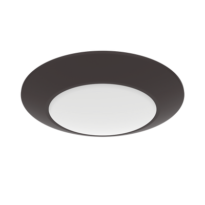 RAB Lighting 16 Watt 6" Round Economy LED Surface Mount, Bronze, 3000K, 1,000 Lumens, 120V, DSK34-6R16930120BRS