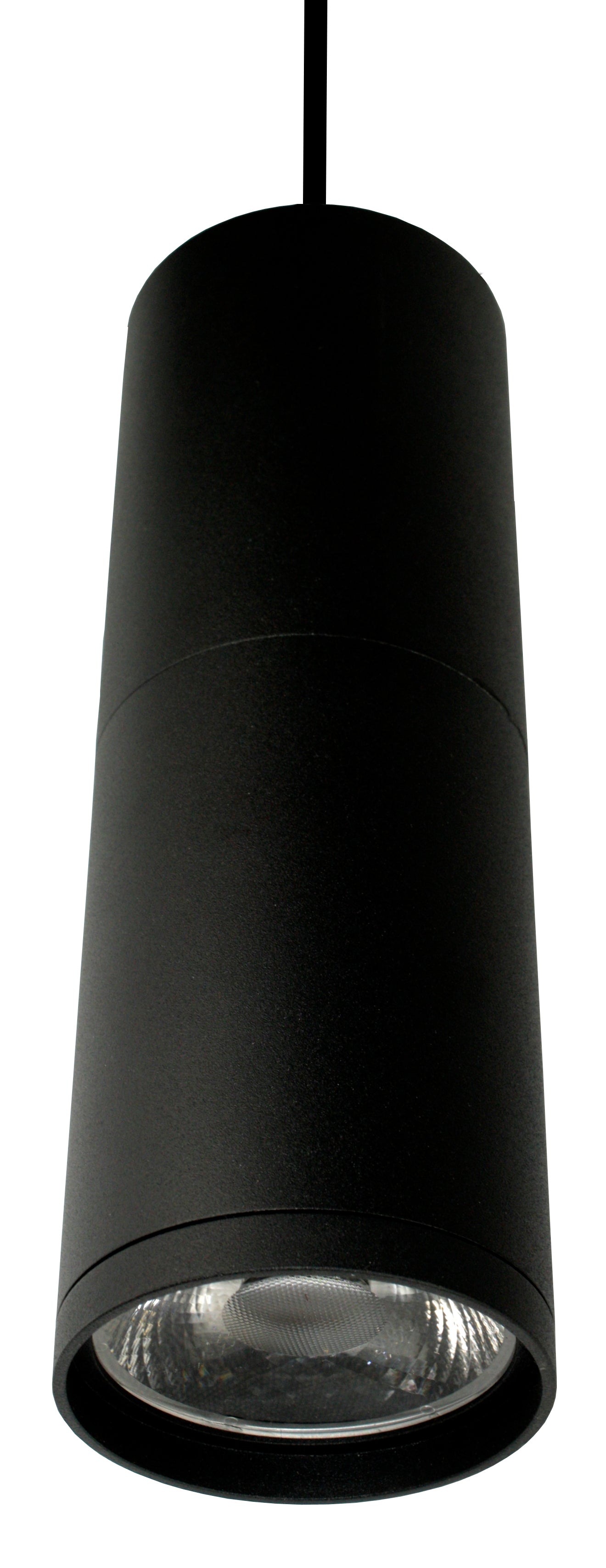 Elco Lighting EDL Diecast Aluminum Pendant, 40W, CCT Selectable, TRIAC, 4 x 10 In., Black, EDL83CT3B