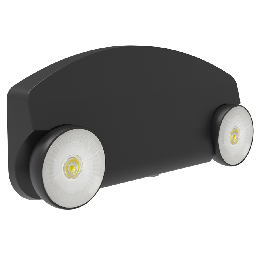 RAB Lighting EM34 ECO Emergency Light, 2 Heads, Black, EM34-B