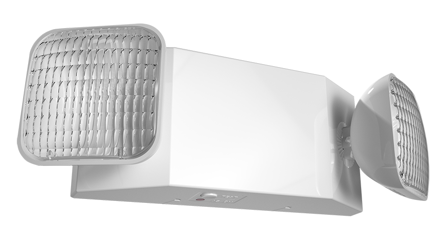 RAB Lighting EM Emergency Light, 2 Heads, Remote Capacity, Self-Diagnostic, White, EM-RS