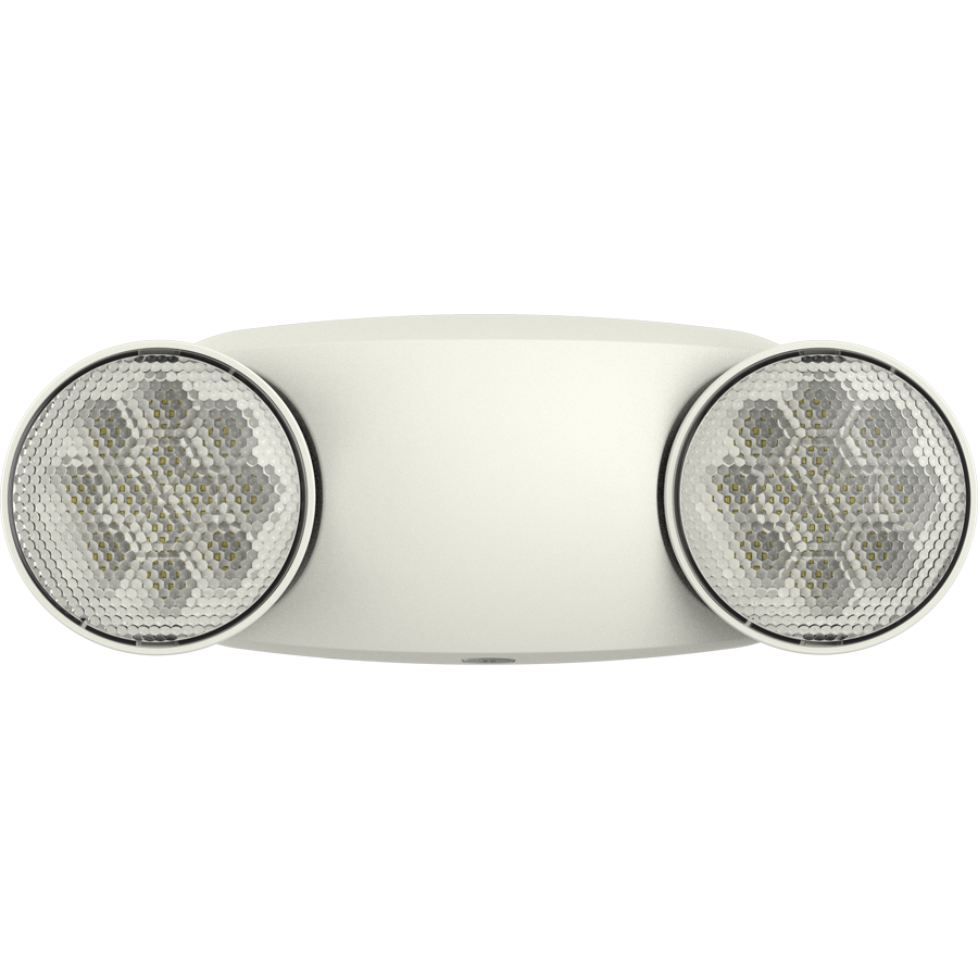 RAB Lighting Emergency Light, 2-Round Heads, White, EMR