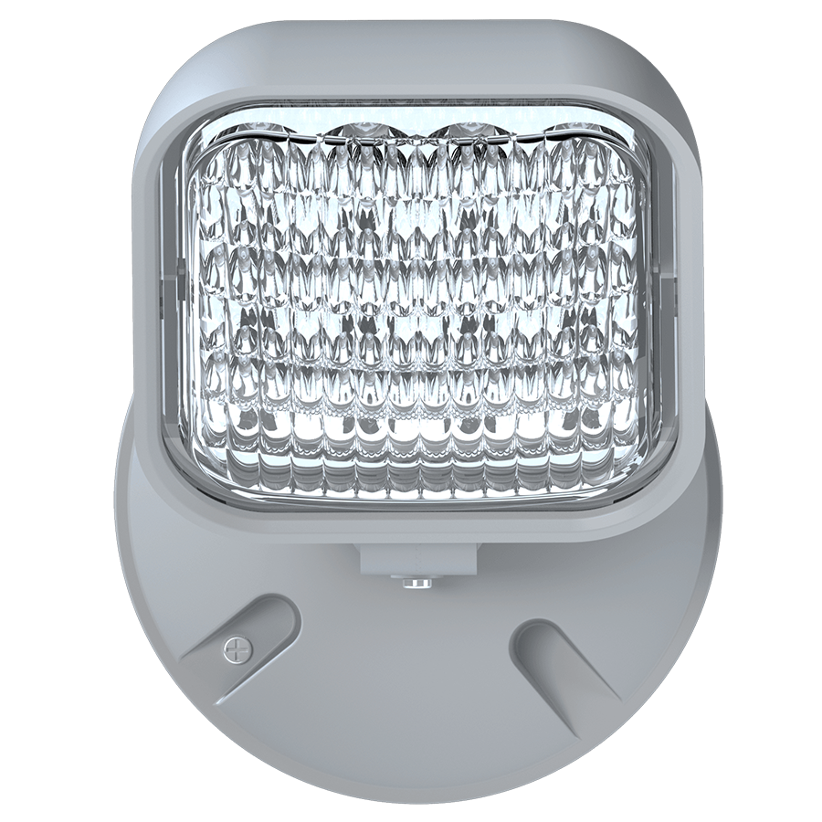 RAB Lighting Emergency Outdoor Remote LED Single Head, Grey, EREMOTEOUT-1