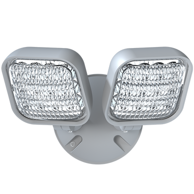 RAB Lighting Emergency Outdoor Remote LED Dual Head, Grey, EREMOTEOUT