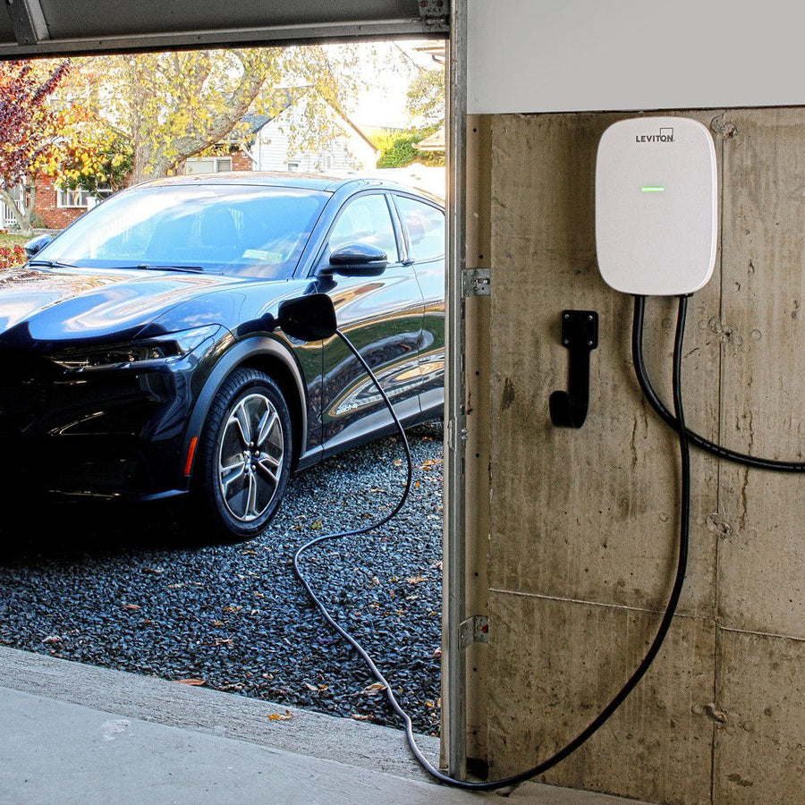 Leviton Level 2 Electric Vehicle Charging Station - EV Series, 32A Max Output - 18ft Cable - 208-240V, EV320