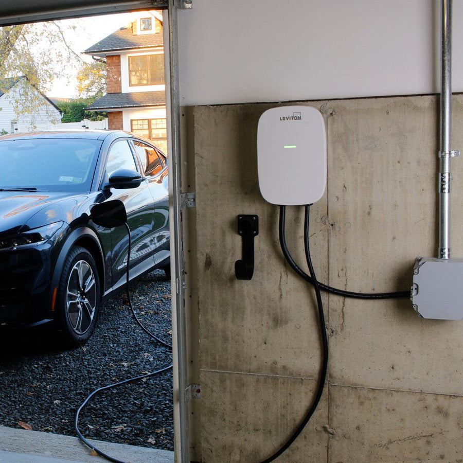 Leviton Level 2 Electric Vehicle Charging Station - EV Series, 32A Max Output - 18ft Cable - 208-240V, EV320