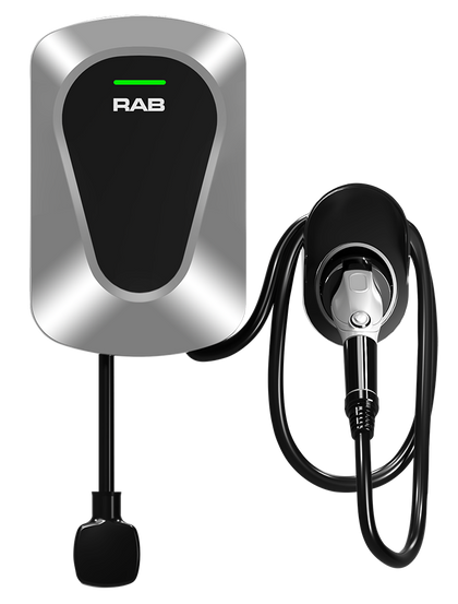RAB Lighting EVC Level 2, 40A, Wi-Fi, Silver, EVC40/LCB