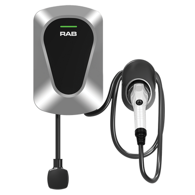RAB Level 2 Plug-and-Play Electric Vehicle Charger - 40A Max Output - 23ft Cable - 200-240V, EVC40