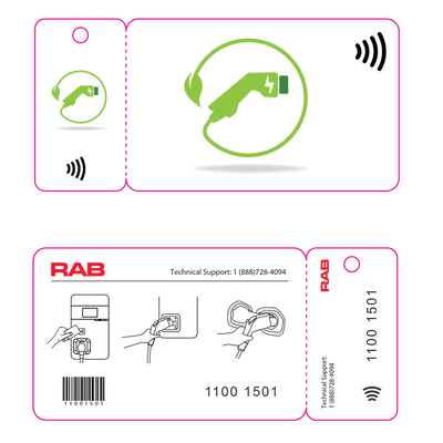 RAB Lighting EV Charger RFID Card, EVCARD-CL