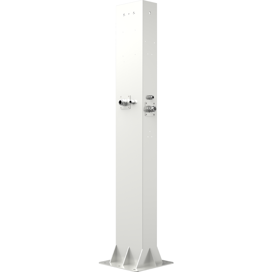 RAB Lighting EV Charger Pedestal, Single- or Double-Sided, Galvanized Iron, EVP