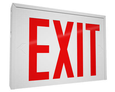 RAB Lighting NY Exit Universal Faces, Red/White, EXIT-NY