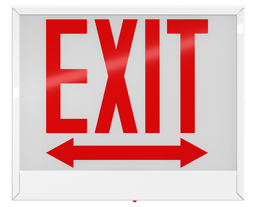 RAB Lighting Chicago Approved LED Exit Sign, Single Face, Battery Back ...