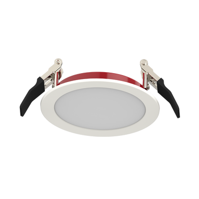 RAB Lighting 4" Fire Rated LED Wafer Downlight, Smooth Trim, CCT Selectable, 957 Lumens, 120V, FWAFER4
