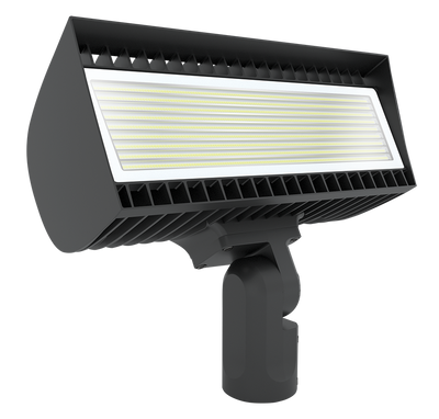 RAB Lighting FXLED LED Flood Light, Slipfitter Mount, 7-Pin Receptacle, CCT Selectable, 61,887 thru 72,677 Lumens, 120-277V, Bronze, FXLEDLSF/7PR