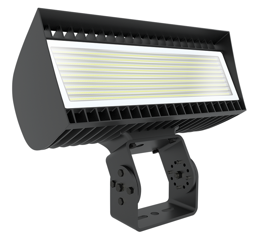 RAB Lighting FXLED LED Flood Light, Trunnion Mount, CCT Selectable, 61,887 thru 72,677 Lumens, 120-277V, Bronze, FXLEDLT