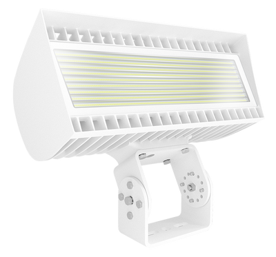 RAB Lighting FXLED LED Flood Light, Trunnion Mount, CCT Selectable, 61,887 thru 72,677 Lumens, 120-277V, White, FXLEDLTW
