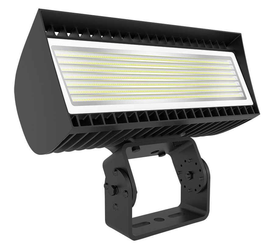 RAB Lighting FXLED LED Flood Light, Trunnion Mount, CCT Selectable, 30,156 thru 45,135 Lumens, 120-277V, Bronze, FXLEDMT