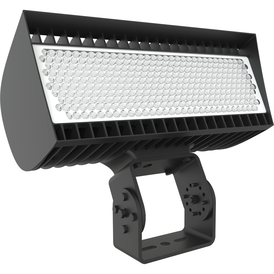 RAB Lighting FXLEDLB Floodlight, 534/445W, CCT Selectable, 7-Pin Receptacle, Trunnion, Bronze, FXLEDLB33T/7PR