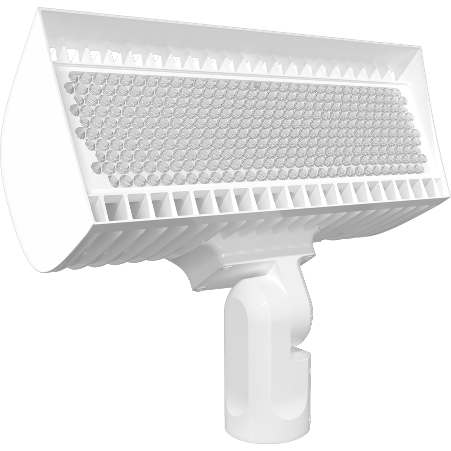 RAB Lighting FXLEDLB Flood Light, 534/445W, CCT Selectable, 5H x 5V, Slipfitter, 7-Pin Receptacle, White, FXLEDLB55SFW/7PR