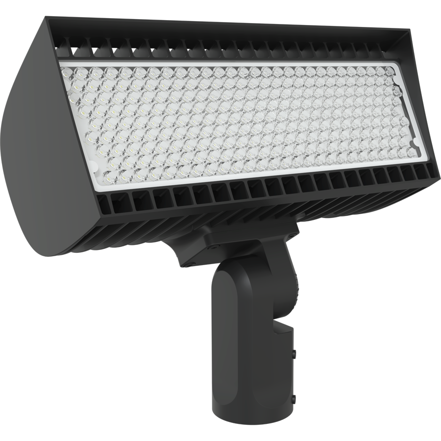 RAB Lighting FXLED MB33 Flood Light, 346/213W, CCT Selectable, 480V, 3H × 3V, Slipfitter, 7-Pin Receptacle, Bronze, FXLEDMB33SF/480/7PR