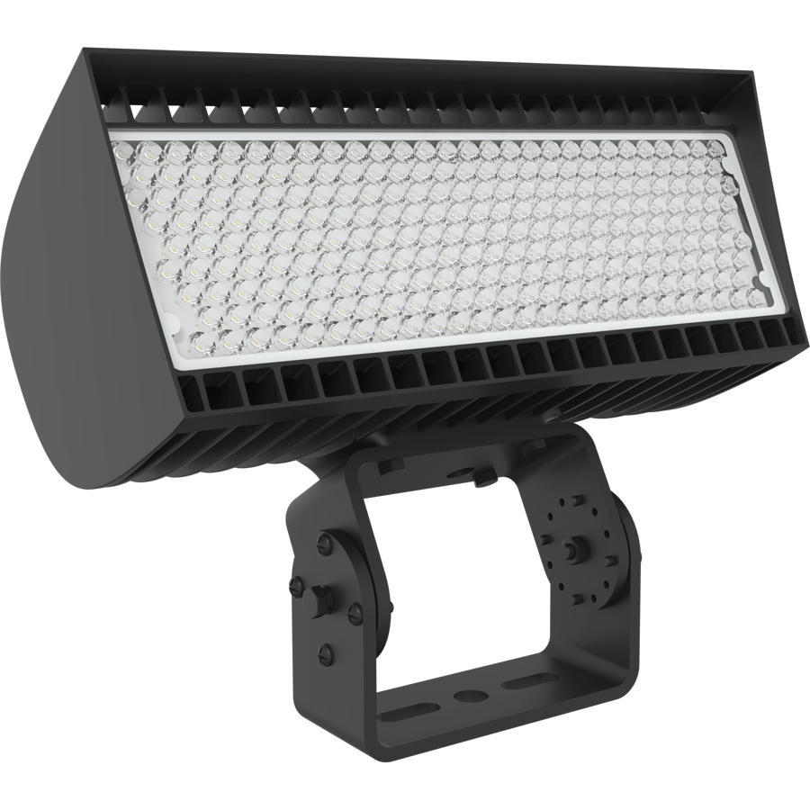 RAB Lighting FXLEDMB Flood Light, 346/213W, CCT Selectable, 480V, Trunnion, Bronze, FXLEDMB33T/480