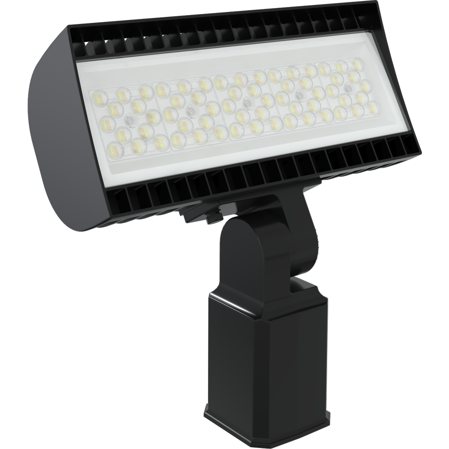 RAB Lighting FXLED XS Field Adjustable, 80/60/40W, CCT Selectable, 480V, Slipfitter, 7-Pin, Bronze, FXLEDXSSF/480/7PR