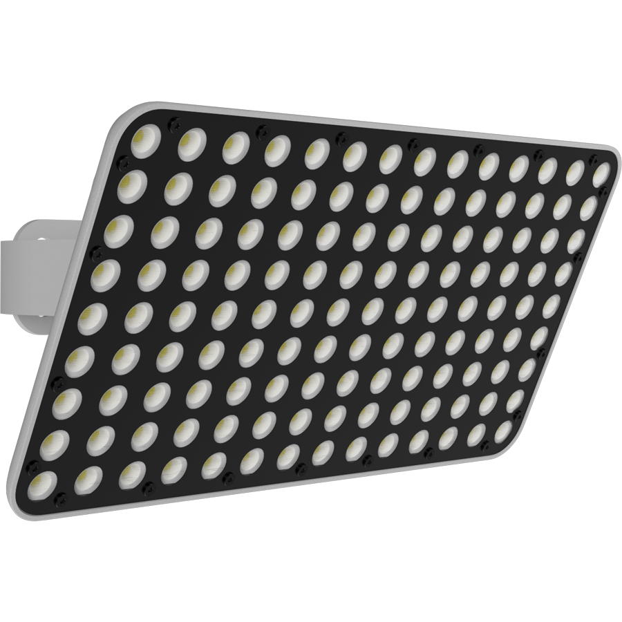 RAB Lighting GAME RGB Sport Light, 120W, 4000K, 208-480V, Trunnion, Gray, GAMERGB/480