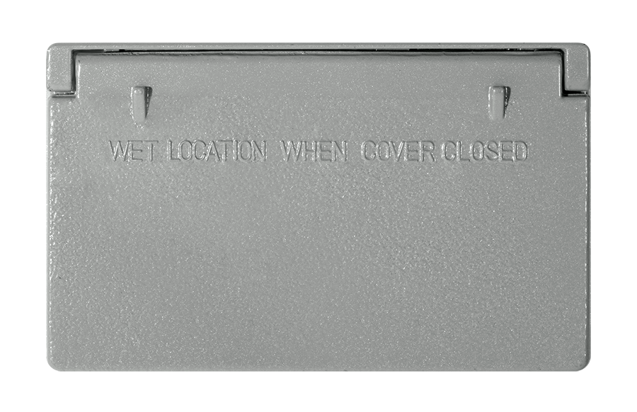 RAB Lighting Spring Loaded Outdoor Cover Horizontal, GFI-H