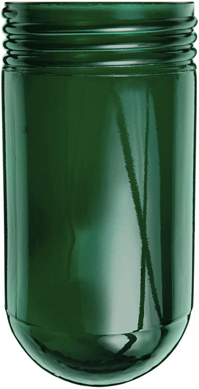 RAB Lighting GL100G Vaporproof Globe, Green, GL100G