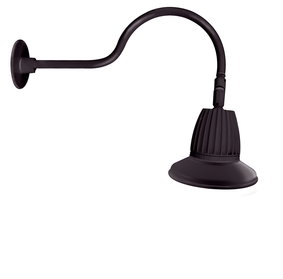 RAB Lighting 13W LED Gooseneck Barn Light, 4000K, GN1LED13NST11A