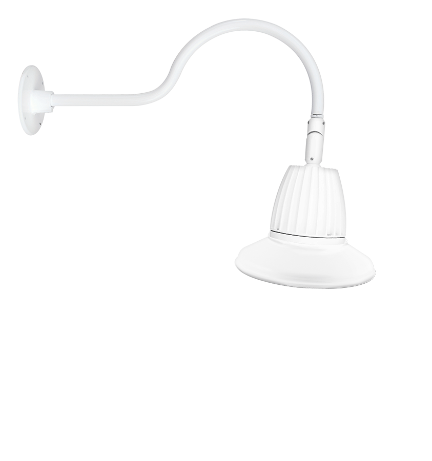 RAB Lighting 13W LED Gooseneck Barn Light, 3000K, GN1LED13YST11W