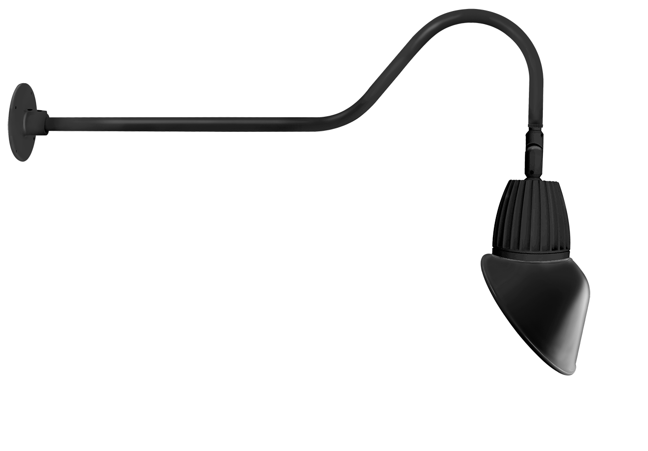 RAB Lighting 13W LED Gooseneck Barn Light, 4000K, GN2LED13NRAC11B