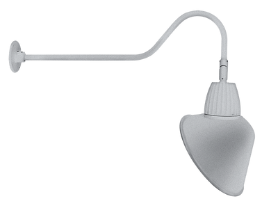 RAB Lighting 13W LED Gooseneck Barn Light, 4000K, Angled Cone, GN2LED13NACS