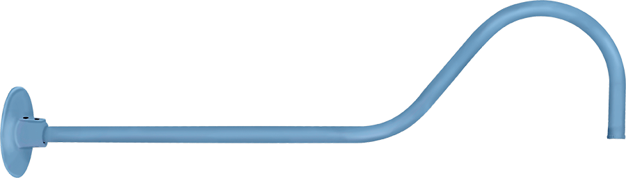 RAB Lighting Gooseneck Style 2, 35 In. Reach, 1/2 In. NPS Thread, Light Blue, GOOSE2LB
