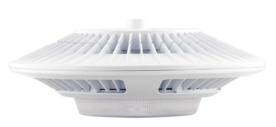 RAB Lighting GPLED Garage Light, 52W, 4000K, 480V, White, GPLED52NW/480