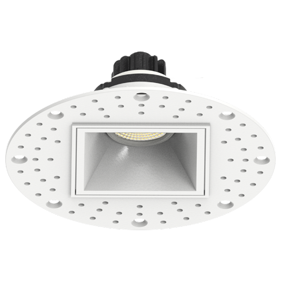 RAB Lighting GR2STL Gimbal Trimless, 2 In. Square, 6W, CCT Selectable, CRI90, TRIAC, White, GR2STL