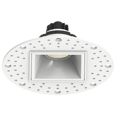 RAB Lighting GR2STL Gimbal Trimless, 2 In. Square, 6W, CCT Selectable, CRI90, TRIAC, White, GR2STL