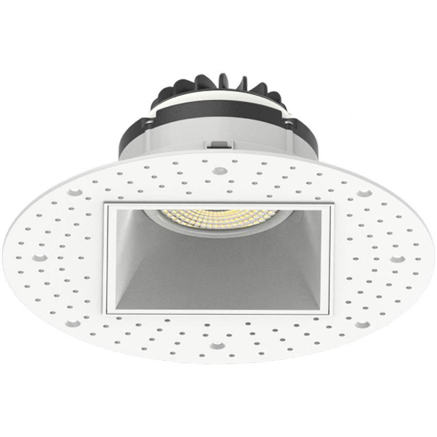 RAB Lighting Gimbal Trimless 3 In. Square, 9W, CRI90, CCT Selectable, TRIAC, White, GR3STL