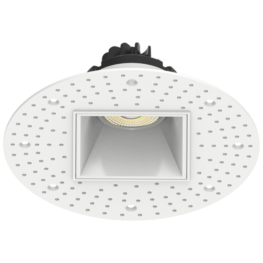 RAB Lighting Gimbal Trimless 4 In. Square, 15W, CRI90, CCT Selectable, TRIAC, White, GR4STL