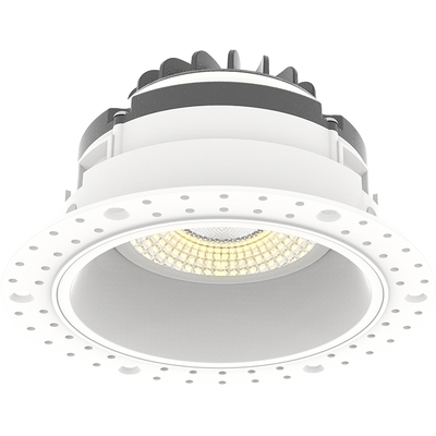 RAB Lighting 4" Gimbal Recessed LED Downlight, 15W, CCT Selectable, 1,000 Lumens, 38° Beam Angle, Trimless 120V, White, GR4TL