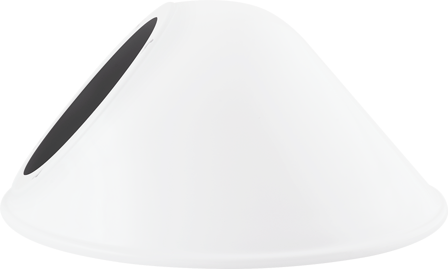 RAB Lighting Angled Cone Shade, 11 In., White, GSAC11W